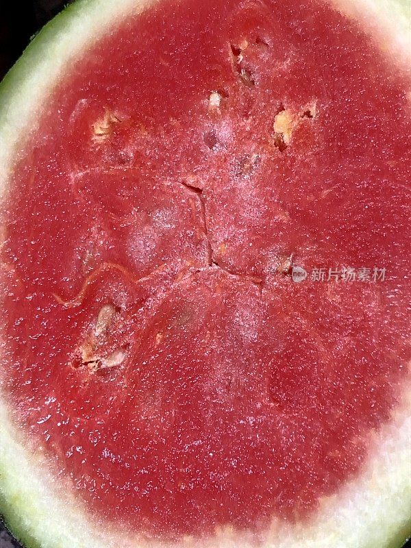 无籽西瓜(Citrullus Lanatus)红色果肉特写